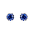 The Midnight Lotus Stud Earrings