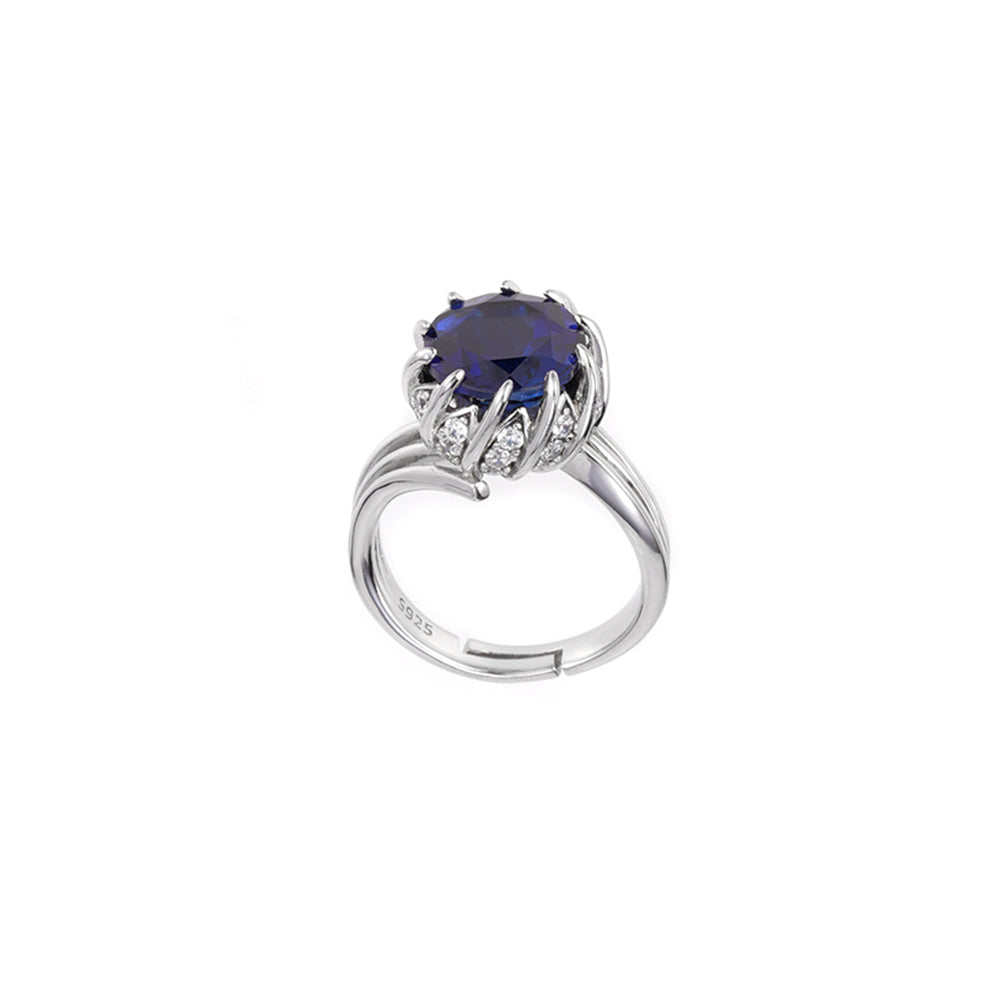 The Midnight Lotus Ring