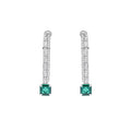The Linear Emerald Earrings